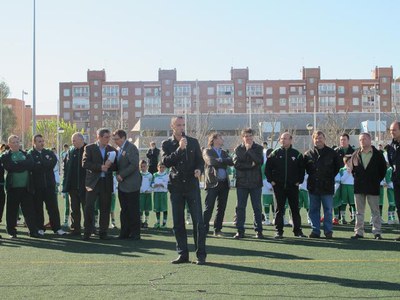 Foto 2. El regidor ha valorat l’esforç i el treball que el club fa amb els 350 jugadors que el formen.