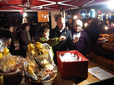 Rafael Peris ha assistit al sorteig de les cistelles de Nadal.