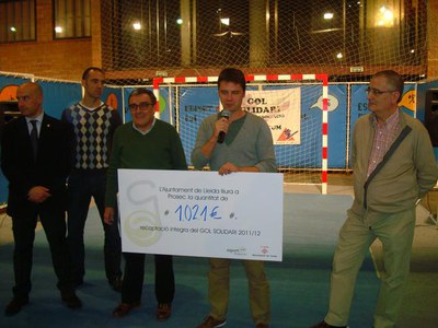 L'activitat del GOl Solidari ha recaptat 1021 euros per a PROSEC..