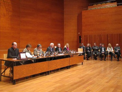 Foto 3. L'acte de cloenda s'ha fet a l'Auditori Municipal Enric Granados.