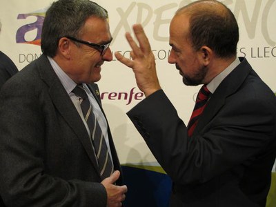 Foto 2. Àngel Ros, amb el vicealcalde de Madrid, Miguel Ángel Villanueva.