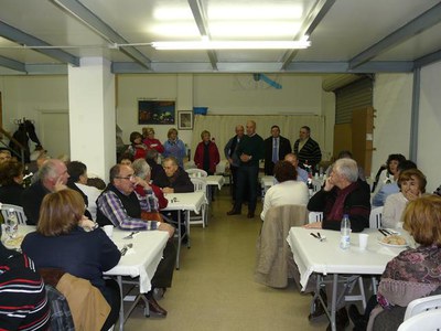 Foto 2. El dinar s'ha fet al local que el Centre Galego de Lleida té a Pardinyes.