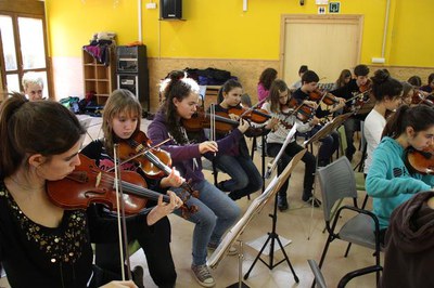 Foto 2. L’actuació la farà conjuntament amb les Orquestres de vent i corda del Conservatori de Música de Barcelona gràcies a un intercanvi.