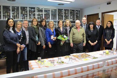 Foto 2. En aquest acte, s'ha homenatjat les persones que han fet 50 i 25 anys com a socis de l'entitat.