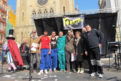 Foto 2. Durant el Ball s'han donat a conèixer els guanyadors de la Cursa de Llits.