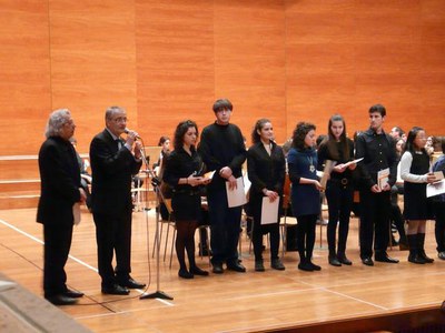 El regidor d'Educació i el director del Conservatori, Francesc Jové, han destacat la participació..