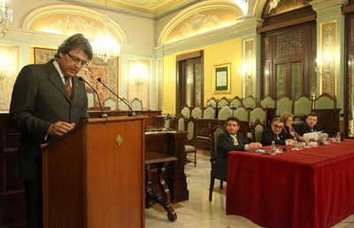 Foto 4. José Torrente pronunciant el pregó.