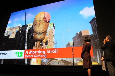 Foto 2. En l'acte de clausura, s'ha lliurat el Premi del Públic Animac 2012, que ha estat exaequo.