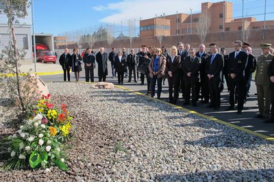 Fotografia de l'ofrena de flors.