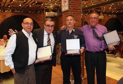 Àngel Ros, al dinar dels Bombers de Lleida.