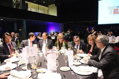 Foto 4. Després de la Gala, s'ha fet un sopar amb els representants de l'esport i els premiats.