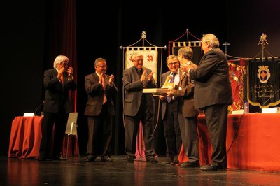 Foto 3. El doctor Joan Viñas ha estat el pregoner de la Setmana Santa a Lleida 2012.