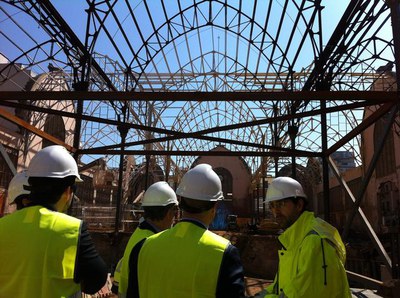 El tinent d'alcalde Rafel Peris, amb Javier Villamayor Caamaño, responsable de  Treball, Activació Econòmica i Joventut..