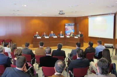 Foto 2. Ros, amb Roberto Fernández, José Luís Gallizo, Miquel Àngel Barrabeig, Ramon Roca i Josep Grañó.