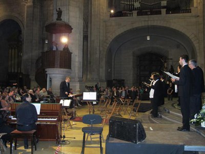 Foto 3. El concert del Petit Cor ha obert la Setmana Santa de Lleida.
