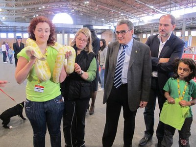 Foto 2. Ros ha destacat que enguany s'ha duplicat l'espai dels dos certàmens.