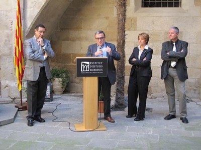 Foto 2. El paer en cap ha afirmat que s'ha de mantenir aquest esperit de creació en la cultura catalana des de Lleida per fer progressar el país.