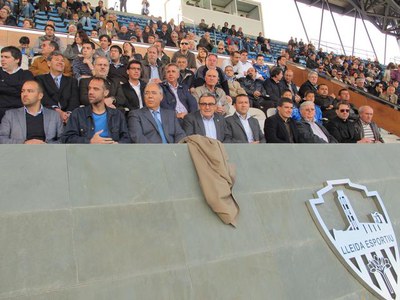 Foto 3. El Lleida Esportiu ha perdut al Camp d'Esports contra el Badalona.
