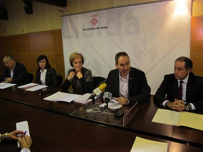 Fotografia de la roda de premsa.