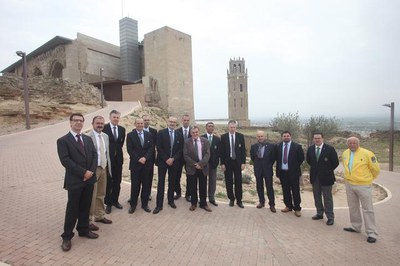 Foto 3. La visita turística s'ha fet a la Seu Vella i el Castell del Rei.