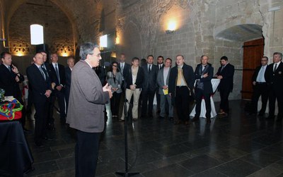 Foto 3. La recepció oficial s'ha fet a La Canonja de la Seu Vella.
