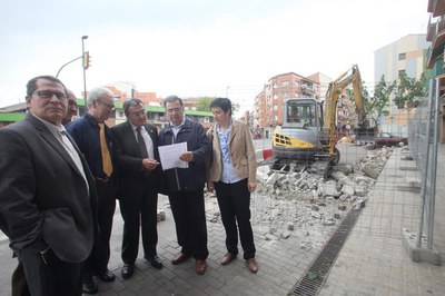 Fotografia de la visita d'obres 2.