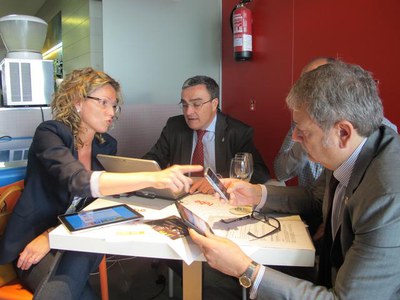 Fotografia de la presentació del nou servei 2.0.