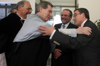 L'alcalde Àngel Ros, ha saludat Iñaki Gabilondo..