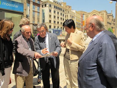 El paer en cap ha donat la benvinguda a Lleida a l'artista manxec.
