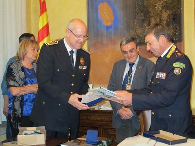 Foto 3. La policia local de Lleida i el Consorci del Cos de Policia Intercomunal de Colli mantenen una relació de col·laboració des de fa anys.