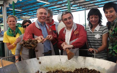 Foto 2. Pere Navarro també ha estat una de les personalitats polítiques que avui ha estat a l'Aplec.