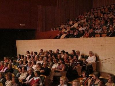 Foto 2. Montse Parra ha assistit al concert, que s'ha fet aquesta tarda a l'Auditori.