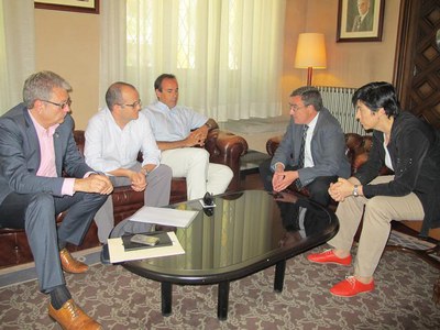 La recepció ha tingut lloc al Palau de la Paeria..