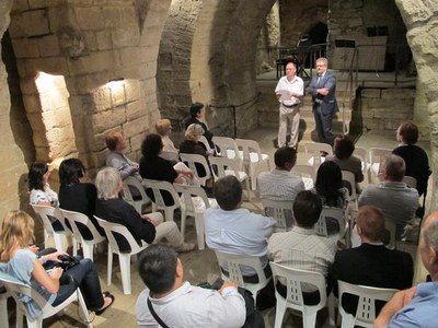 Fotografia de la visita al Museu de la Paeria.