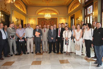 La recepció oficial a tots els participants ha tingut lloc al Palau de la Paeria..