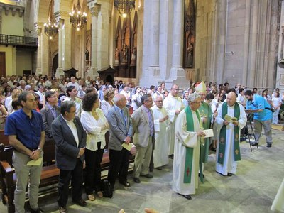 La missa ha estat oficiada pel Bisbe de Lleida, Joan Piris.