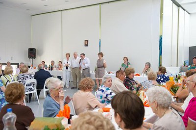 El dinar ha tingut lloc a la sala polivalent de la Llar..