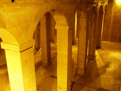 Foto 2. Imatge del dipòsit de l'aigua, construït al segle XVIII.