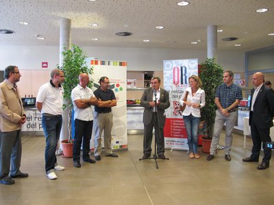 Foto 3. Ros, en l'obertura del nou restaurant, amb capacitat per a 120 persones.