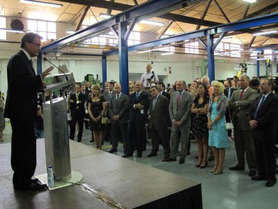 Foto 3. L'alcalde ha remarcat el posicionament de Taurus al sector, aconseguit amb innovació i internacionalització.