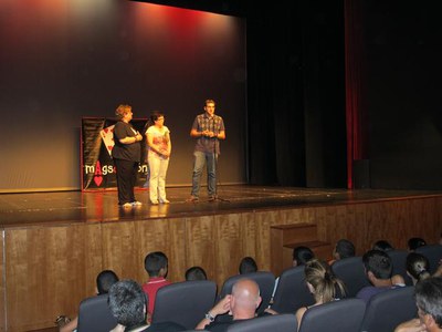 Foto 2. L'espectacle de màgia s'ha fet al Teatre de l'Escorxador.