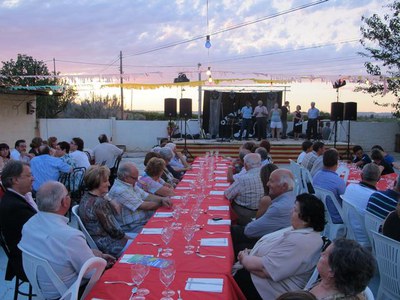 Foto 2. Després del pregó, s'ha fet el sopar de germanor, amb uns 125 comensals.