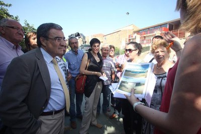 L'alcalde de Lleida, Àngel Ros, ha visitat aquest divendres l'inici de les obres.