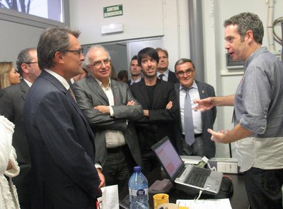 Les autoritats han visitat les dependències habilitades per als professionals, a Fira de Tàrrega..