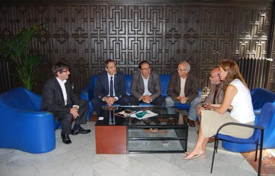 Foto 2. Presseguer és l’actual president de la xarxa que promou l’intercanvi municipal en l’àmbit de promoció econòmica, formació i ocupació.