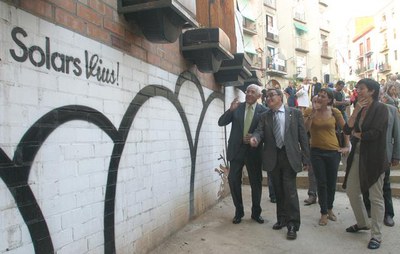 Foto 2. L’adequació d’aquest espai s’emmarca dins del projecte “Solars Vius”.