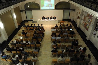Foto 2. La jornada es va fer a la sala Alfred Perenya a la Regidoria de Cultura.
