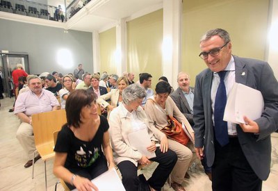 Àngel Ros, abans de començar la sessió..