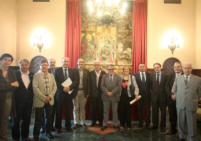 La formalització de l'acord s'ha realitzat al Saló del Retaule..