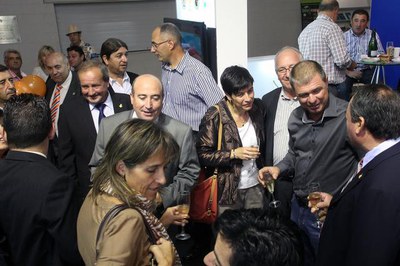 La comitiva ha visitat els diferents estands de la Fira.